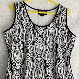 Cute black and white tank top